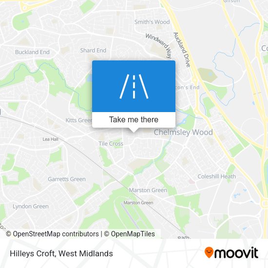 Hilleys Croft map
