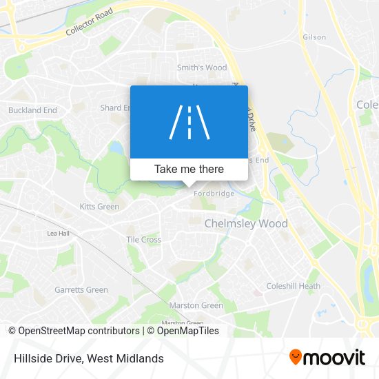 Hillside Drive map