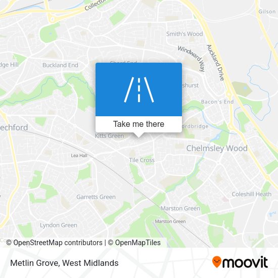 Metlin Grove map