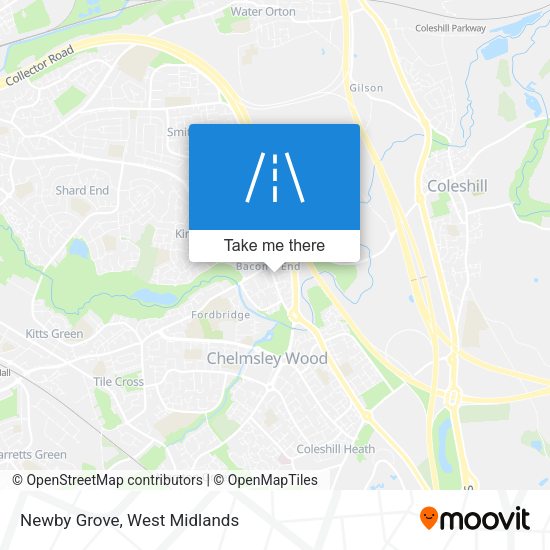 Newby Grove map