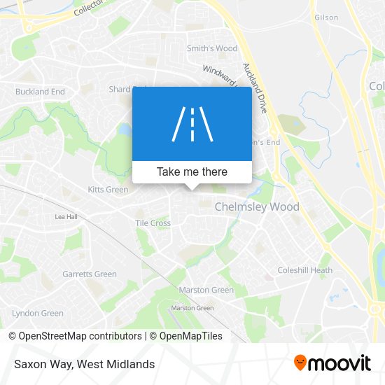 Saxon Way map