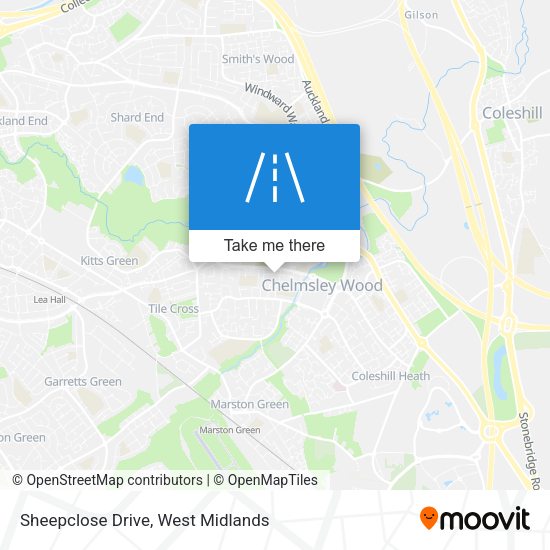 Sheepclose Drive map