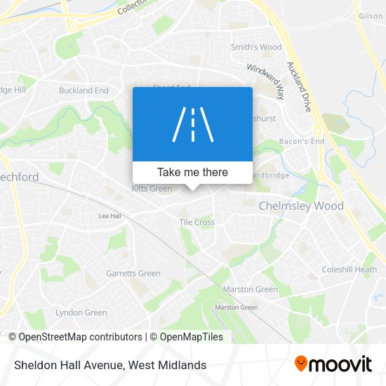 Sheldon Hall Avenue map