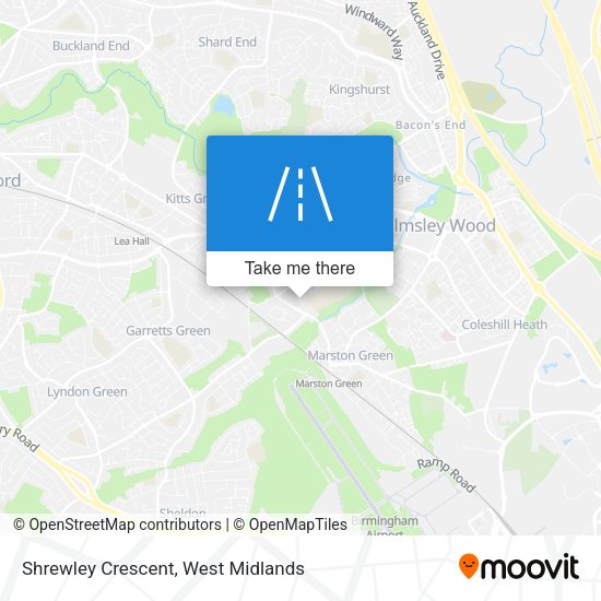 Shrewley Crescent map