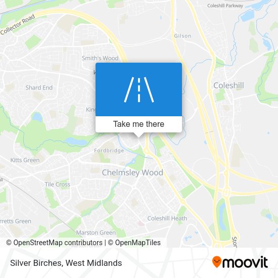 Silver Birches map