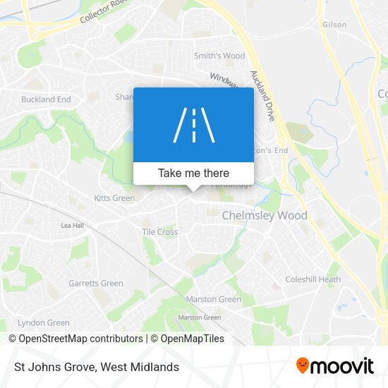 St Johns Grove map