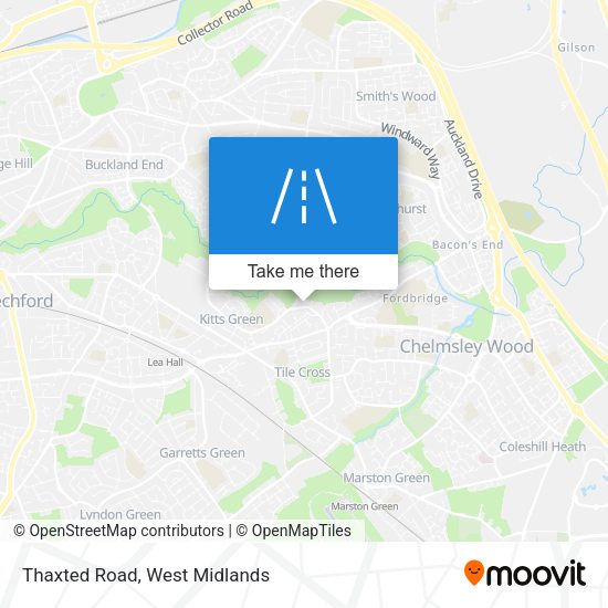 Thaxted Road map