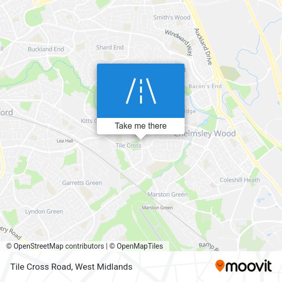 Tile Cross Road map