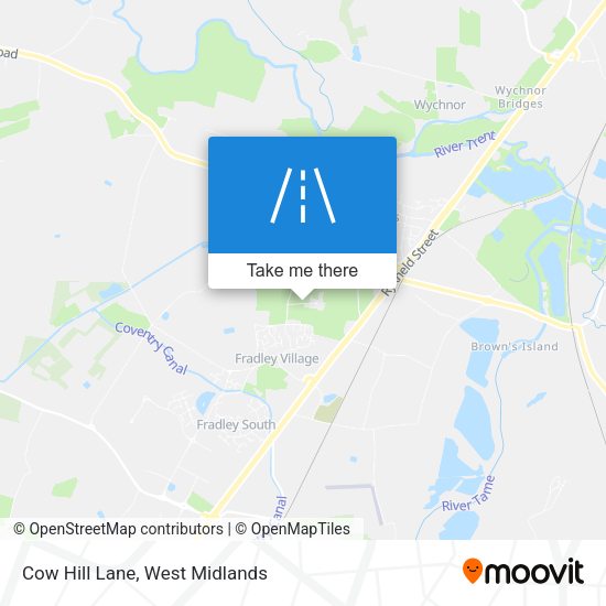 Cow Hill Lane map