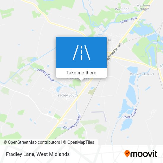 Fradley Lane map