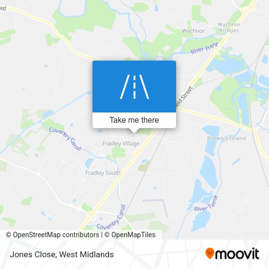 Jones Close map