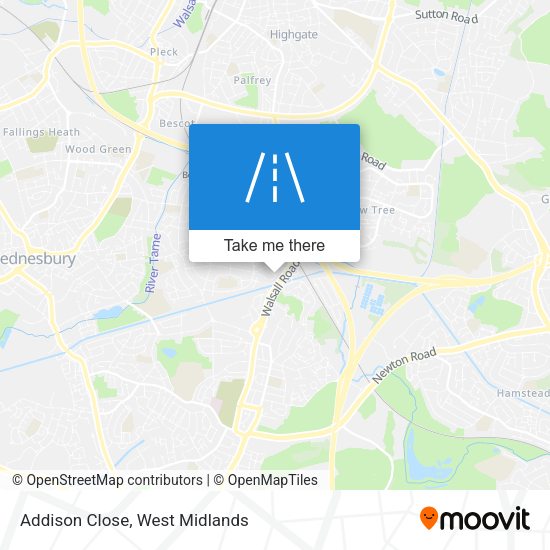 Addison Close map