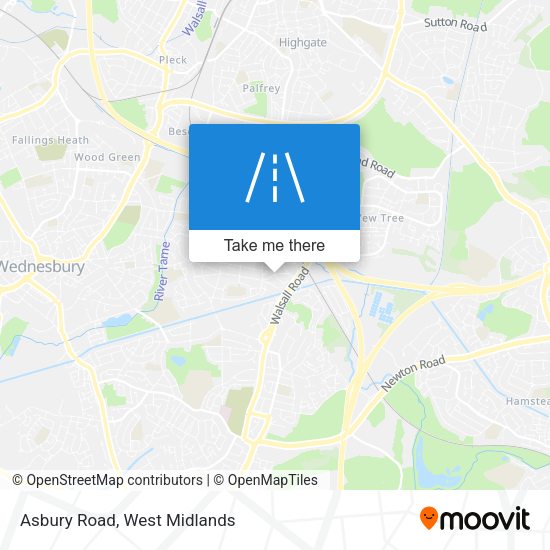 Asbury Road map