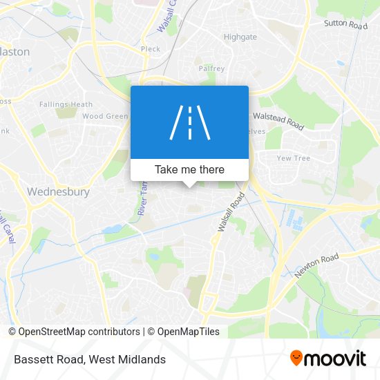 Bassett Road map