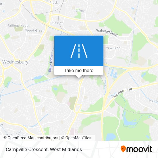 Campville Crescent map