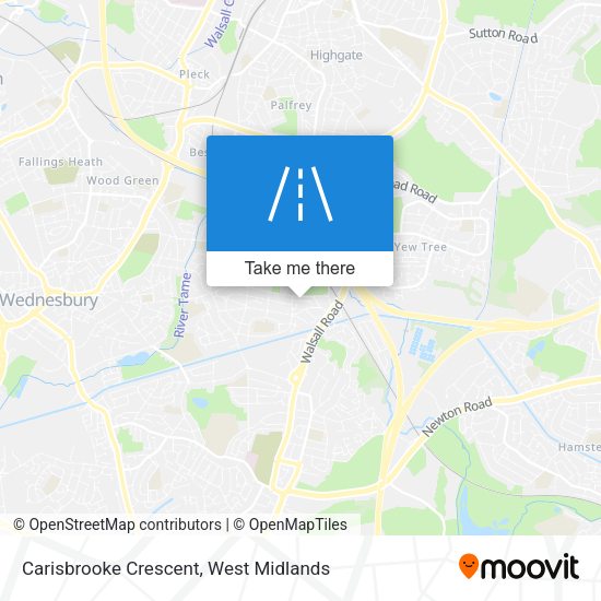 Carisbrooke Crescent map