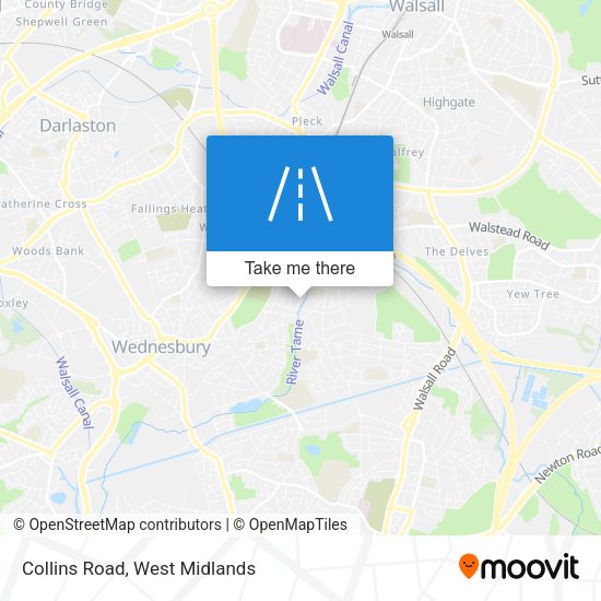 Collins Road map