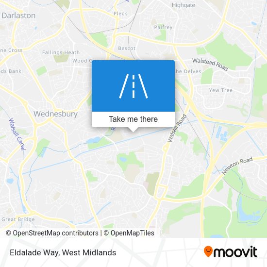 Eldalade Way map
