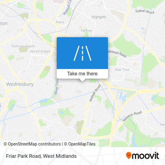 Friar Park Road map