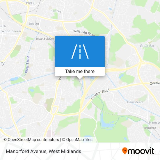 Manorford Avenue map