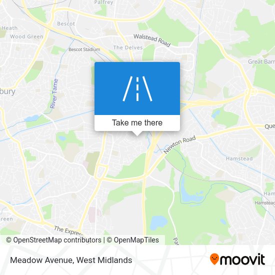 Meadow Avenue map