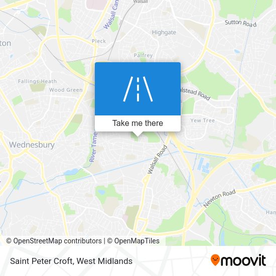 Saint Peter Croft map