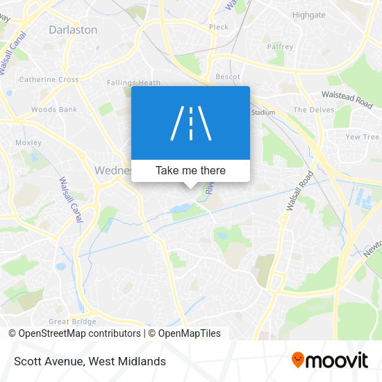 Scott Avenue map