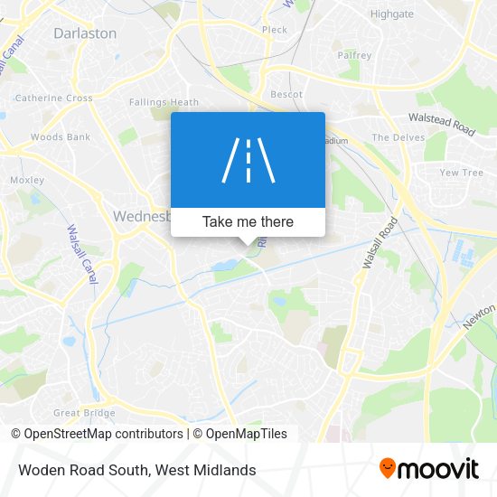 Woden Road South map