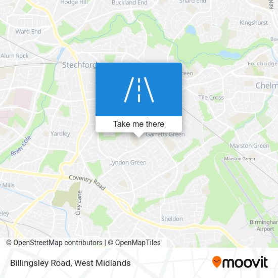 Billingsley Road map