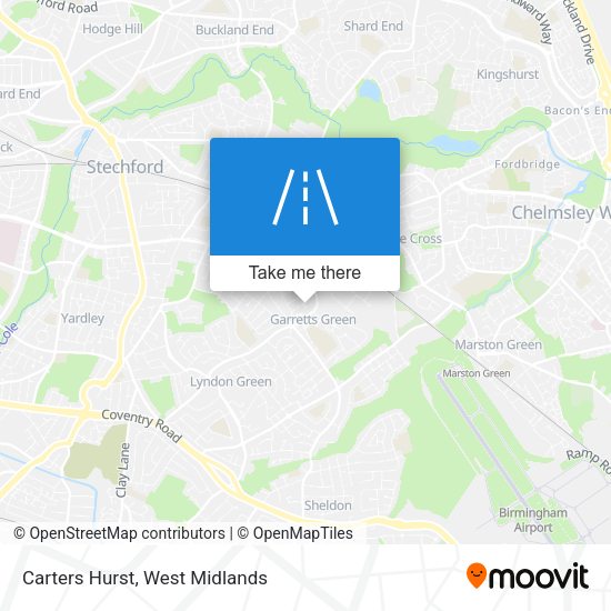 Carters Hurst map
