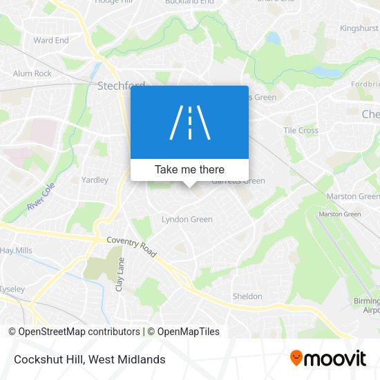 Cockshut Hill map