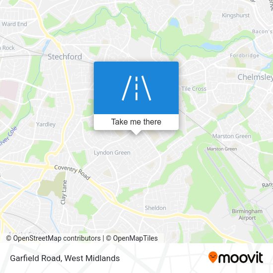Garfield Road map