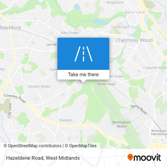 Hazeldene Road map