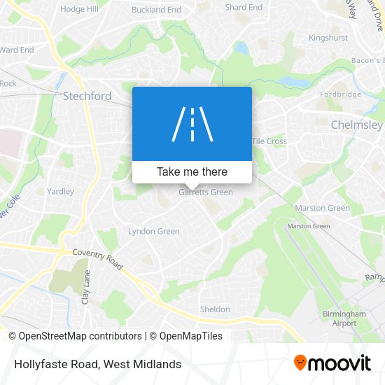Hollyfaste Road map