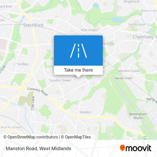 Manston Road map