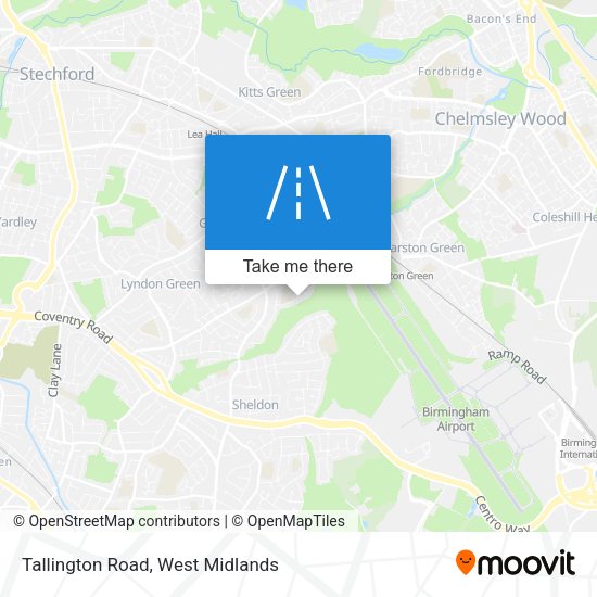 Tallington Road map