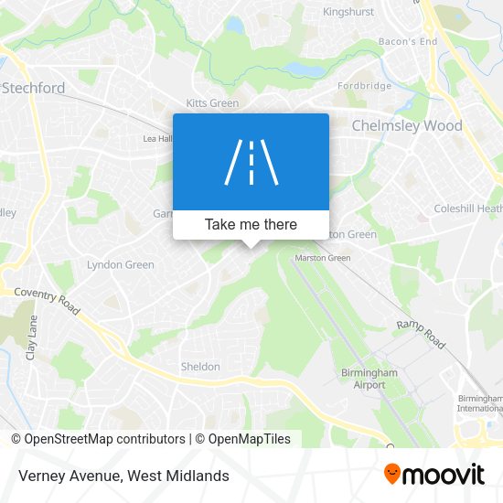 Verney Avenue map