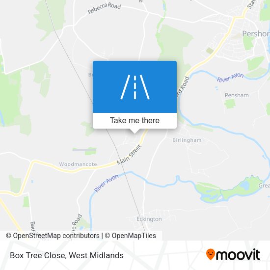 Box Tree Close map