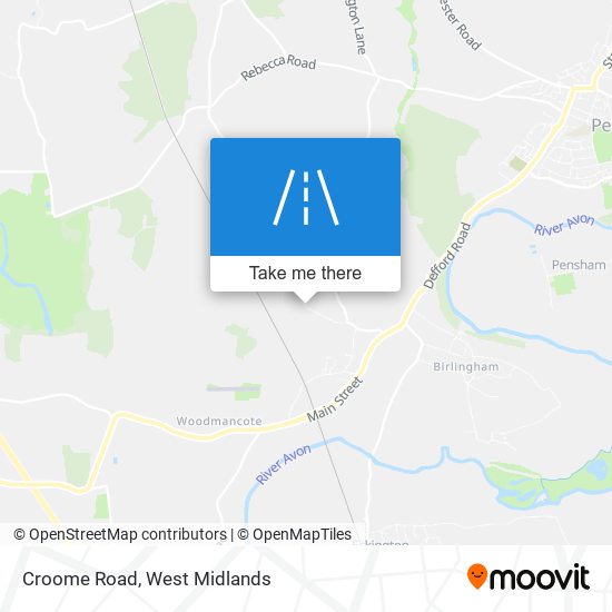 Croome Road map