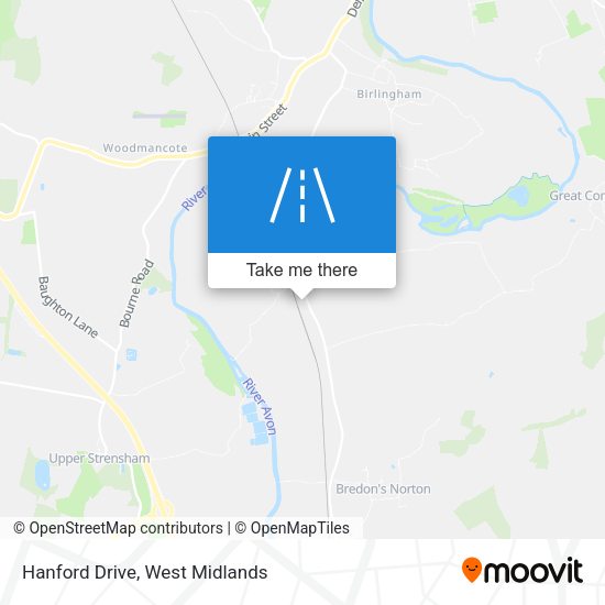 Hanford Drive map
