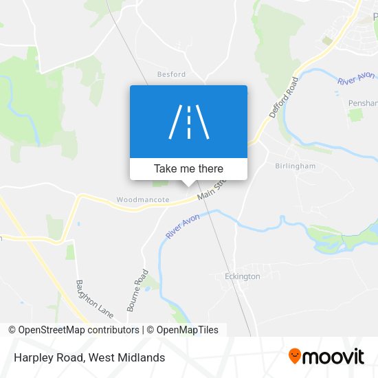 Harpley Road map