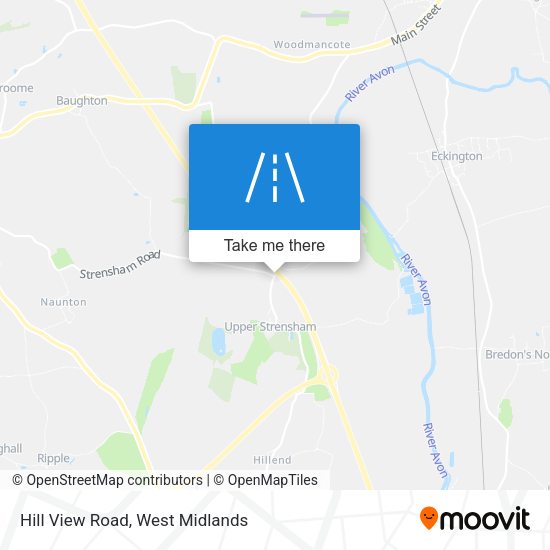 Hill View Road map
