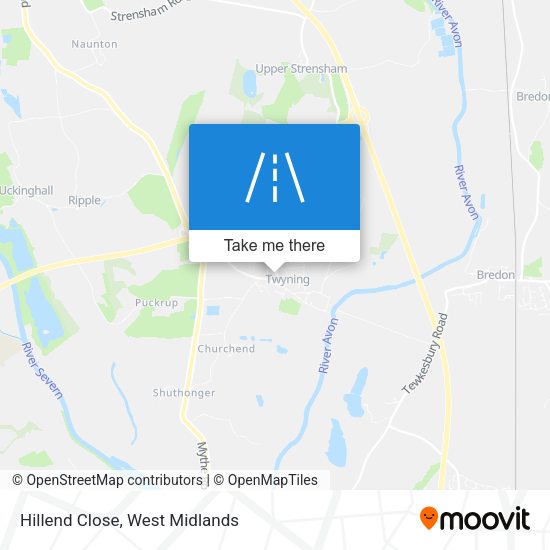 Hillend Close map