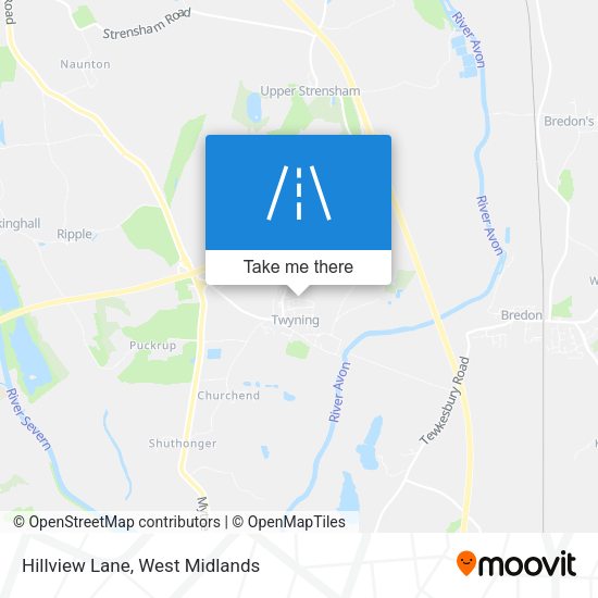 Hillview Lane map