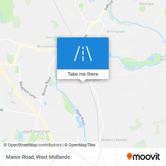 Manor Road map