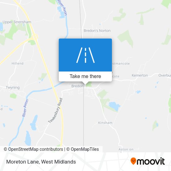Moreton Lane map