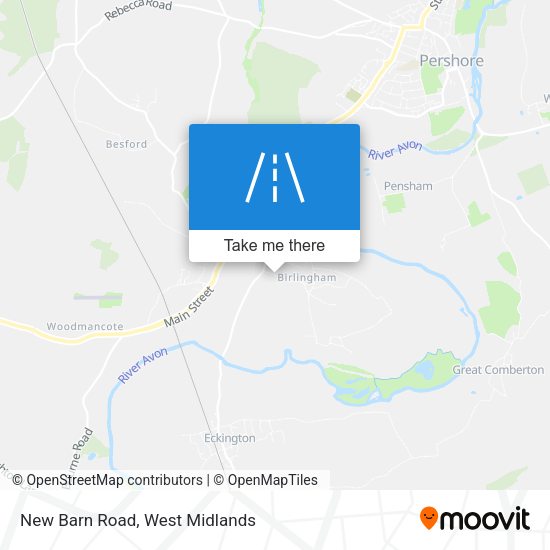 New Barn Road map