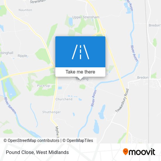 Pound Close map