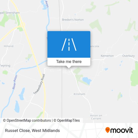 Russet Close map