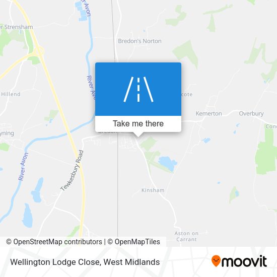 Wellington Lodge Close map